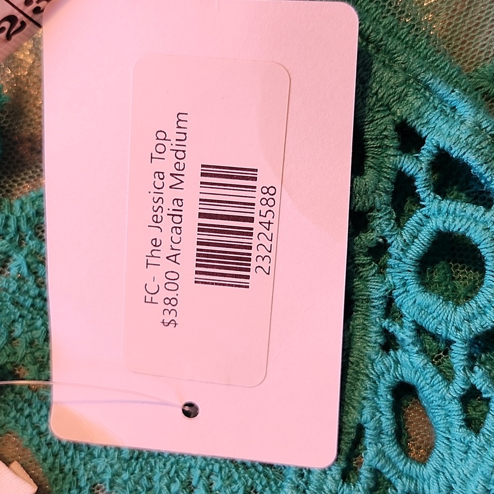Umgee Turquoise Lace Cover-up - Picture 7 of 7